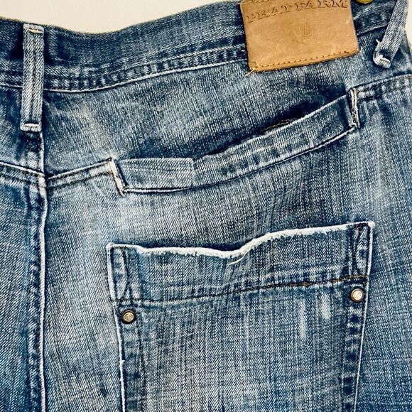 Phat Farm Jeans Mens 38 x 34 Vtg 90s Y2K Distressed Streetwear Libra Cut Hip Hop - Picture 5 of 13